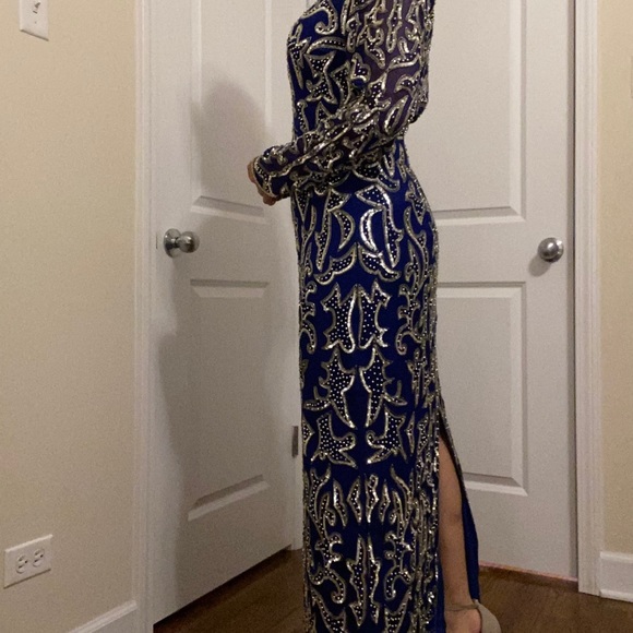 Vintage Long Silk Dress - Picture 4 of 7